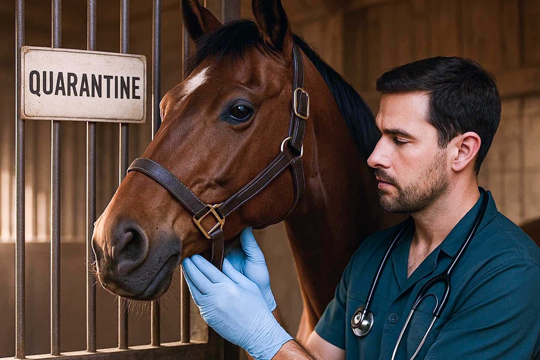 Horse breathing freely again