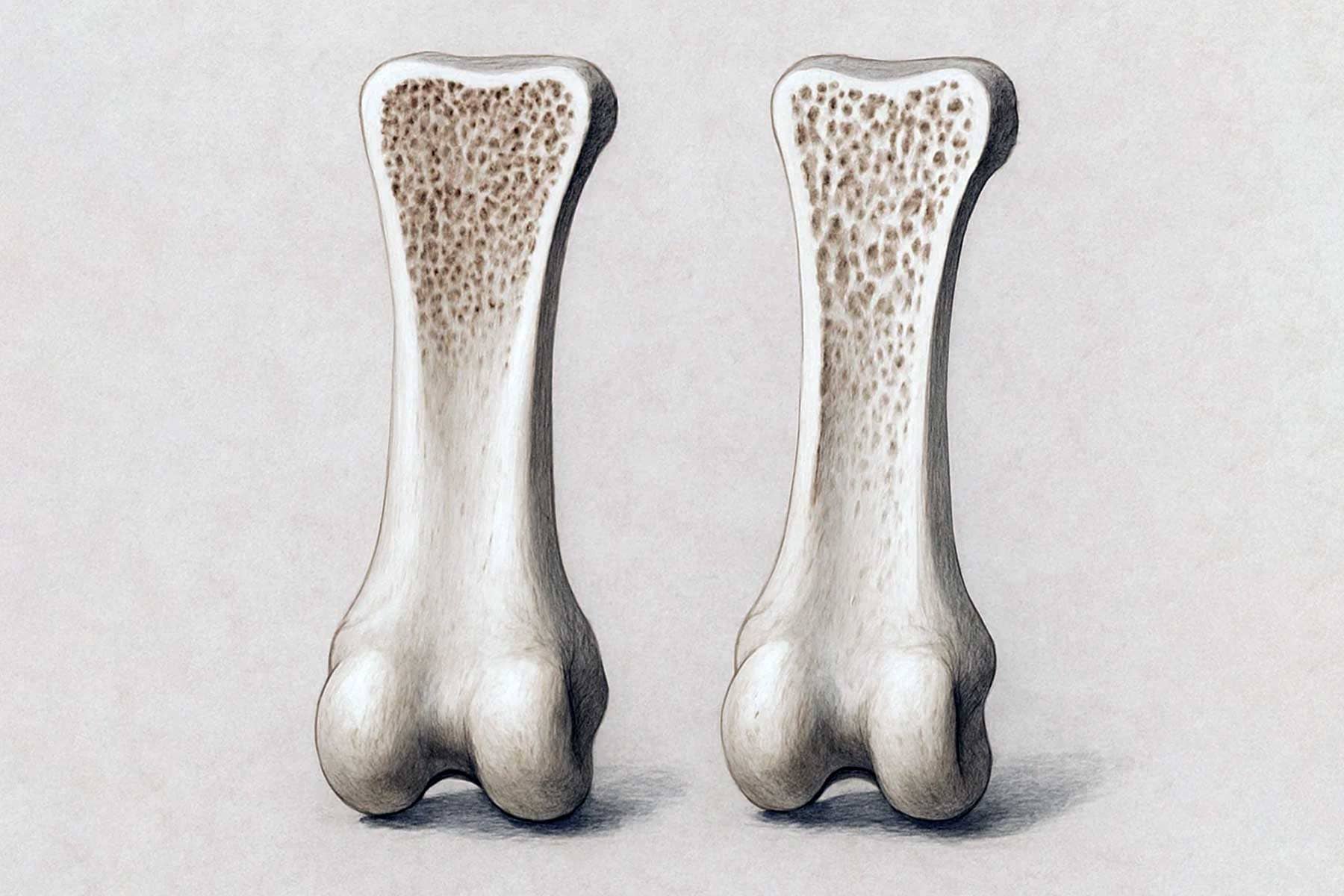 Horse tendon close-up