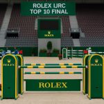 The Rolex IJRC Top 10 Final arena illuminated, capturing the intensity of the world’s top riders facing each other
