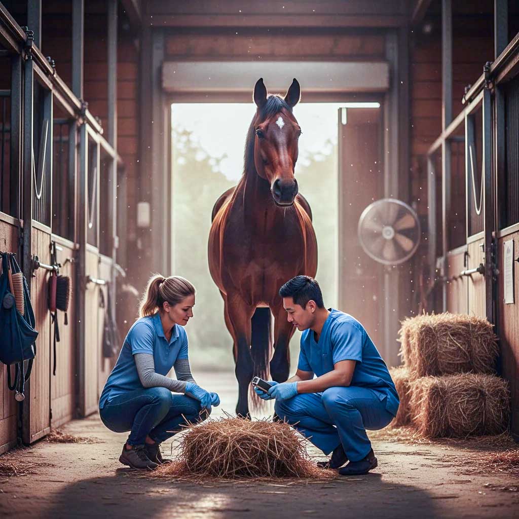 Well-ventilated stable supporting horse health