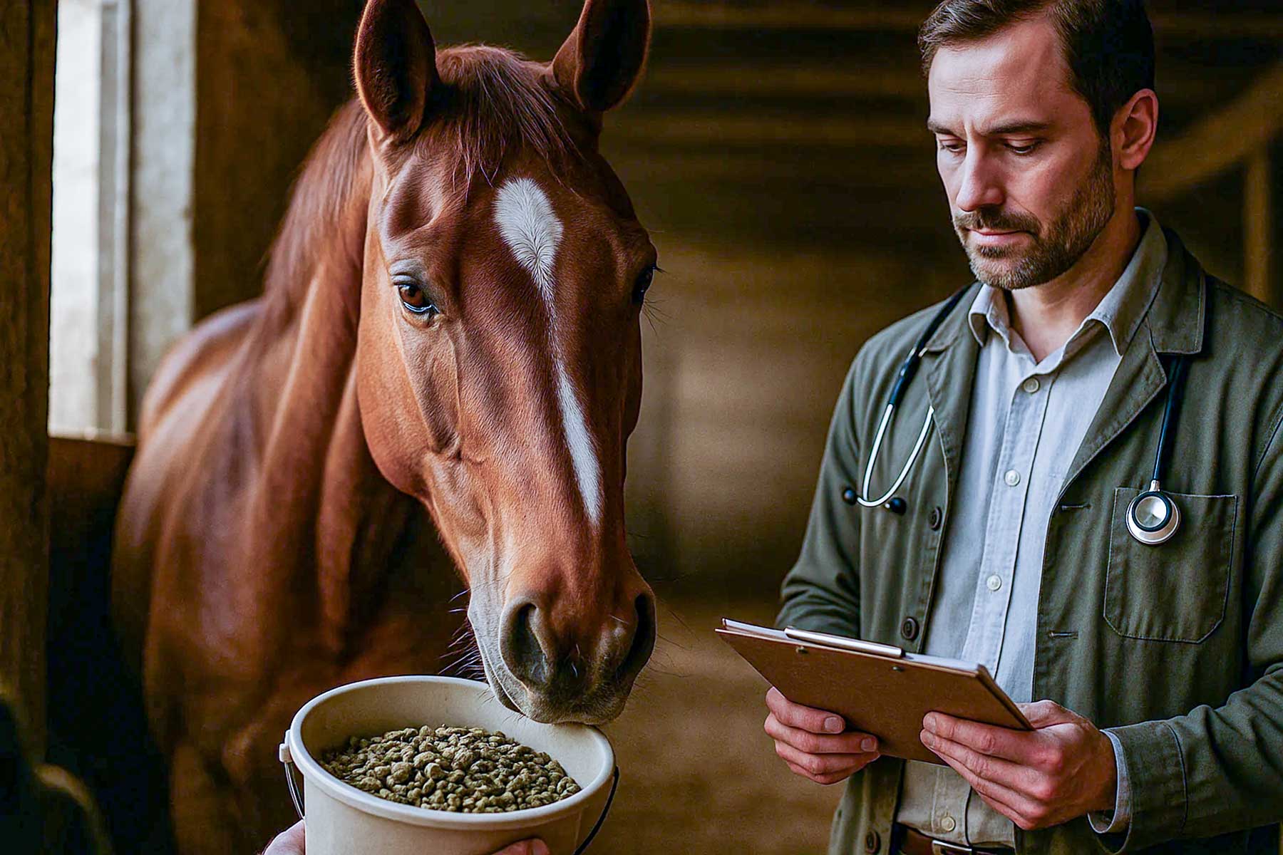 Gentle grooming to reduce allergic reactions in horses